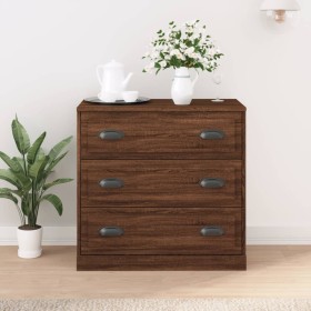 Brown oak plywood sideboard 70x35.5x67.5 cm by vidaXL, Sideboards - Ref: Foro24-816231, Price: 89,16 €, Discount: %