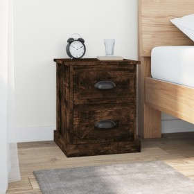 Smoked oak plywood nightstand 39x39x47.5cm by vidaXL, Nightstands - Ref: Foro24-816154, Price: 42,04 €, Discount: %