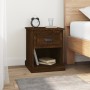 Mesitas de noche 2 uds madera roble marrón 39x39x47,5 cm de vidaXL, Mesitas de noche - Ref: Foro24-816143, Precio: 67,74 €, D...