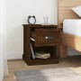 Mesitas de noche 2 uds madera roble marrón 39x39x47,5 cm de vidaXL, Mesitas de noche - Ref: Foro24-816143, Precio: 67,74 €, D...