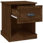 Mesitas de noche 2 uds madera roble marrón 39x39x47,5 cm de vidaXL, Mesitas de noche - Ref: Foro24-816143, Precio: 67,74 €, D...