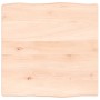 Solid oak wood table top with natural edge 40x40x2 cm by vidaXL, Table tops - Ref: Foro24-363860, Price: 23,15 €, Discount: %