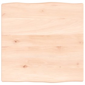 Solid oak wood table top with natural edge 40x40x2 cm by vidaXL, Table tops - Ref: Foro24-363860, Price: 23,15 €, Discount: %