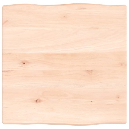 Solid oak wood table top with natural edge 40x40x2 cm by vidaXL, Table tops - Ref: Foro24-363860, Price: 23,15 €, Discount: %