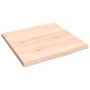 Solid oak wood table top with natural edge 40x40x2 cm by vidaXL, Table tops - Ref: Foro24-363860, Price: 23,15 €, Discount: %