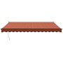 Orange and brown automatic retractable awning 4.5x3 m by vidaXL, Awnings - Ref: Foro24-3154519, Price: 358,11 €, Discount: %