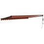 Orange and brown automatic retractable awning 4.5x3 m by vidaXL, Awnings - Ref: Foro24-3154519, Price: 358,11 €, Discount: %