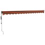 Orange and brown automatic retractable awning 4.5x3 m by vidaXL, Awnings - Ref: Foro24-3154519, Price: 358,11 €, Discount: %