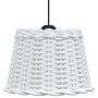 White wicker ceiling lamp shade Ø30x20 cm by vidaXL, Lampshades - Ref: Foro24-364367, Price: 25,69 €, Discount: %