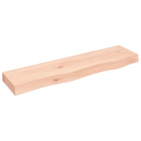 Untreated solid oak wood wall shelf 80x20x6 cm by vidaXL, Shelves and shelves - Ref: Foro24-363541, Price: 51,99 €, Discount: %