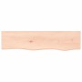 Estante de pared madera maciza de roble sin tratar 80x20x6 cm de vidaXL, Estantes y estanterías - Ref: Foro24-363541, Precio:...