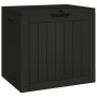 Caja de almacenaje de jardín polipropileno negra 55,5x43x53 cm de vidaXL, Cajas de almacenaje para exteriores - Ref: Foro24-3...