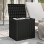 Schwarze Garten-Aufbewahrungsbox aus Polypropylen, 55,5 x 43 x 53 cm von vidaXL, Aufbewahrungsboxen für den Außenbereich - Re...