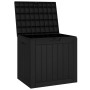 Caja de almacenaje de jardín polipropileno negra 55,5x43x53 cm de vidaXL, Cajas de almacenaje para exteriores - Ref: Foro24-3...