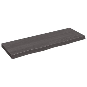 Wall shelf made of dark brown treated oak wood 80x30x(2-4) cm by vidaXL, Shelves and shelves - Ref: Foro24-363783, Price: 38,...