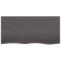 Dark brown treated oak wood wall shelf 100x50x2 cm by vidaXL, Shelves and shelves - Ref: Foro24-363806, Price: 47,99 €, Disco...