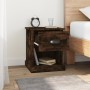 Bedside table made of smoked oak plywood, measuring 39x39x47.5cm. by vidaXL, Nightstands - Ref: Foro24-816138, Price: 37,29 €...