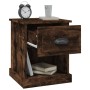 Bedside table made of smoked oak plywood, measuring 39x39x47.5cm. by vidaXL, Nightstands - Ref: Foro24-816138, Price: 37,29 €...