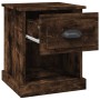 Mesita de noche madera contrachapada roble ahumado 39x39x47,5cm de vidaXL, Mesitas de noche - Ref: Foro24-816138, Precio: 37,...