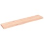 Untreated solid oak wood wall shelf 100x20x4 cm by vidaXL, Shelves and shelves - Ref: Foro24-363558, Price: 50,77 €, Discount: %