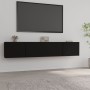 Muebles para TV 2 uds madera contrachapada negro 80x30x30 cm de vidaXL, Muebles TV - Ref: Foro24-804536, Precio: 106,25 €, De...