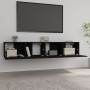 TV furniture 2 units plywood black 80x30x30 cm by vidaXL, TV Furniture - Ref: Foro24-804536, Price: 91,32 €, Discount: %