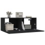 TV furniture 2 units plywood black 80x30x30 cm by vidaXL, TV Furniture - Ref: Foro24-804536, Price: 91,32 €, Discount: %