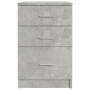 Concrete gray plywood bedside table 40x40x63 cm by vidaXL, Nightstands - Ref: Foro24-808643, Price: 70,43 €, Discount: %