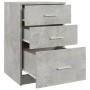 Concrete gray plywood bedside table 40x40x63 cm by vidaXL, Nightstands - Ref: Foro24-808643, Price: 70,43 €, Discount: %