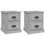 Bedside tables 2 pcs gray plywood 39x39x47.5 cm by vidaXL, Nightstands - Ref: Foro24-816153, Price: 76,54 €, Discount: %