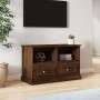 Mueble para TV madera contrachapada marrón roble 80x35x50 cm de vidaXL, Muebles TV - Ref: Foro24-816287, Precio: 63,07 €, Des...