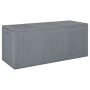 Garden storage box PP rattan look gray 270 L by vidaXL, Outdoor storage boxes - Ref: Foro24-364061, Price: 97,04 €, Discount: %