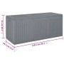 Garden storage box PP rattan look gray 270 L by vidaXL, Outdoor storage boxes - Ref: Foro24-364061, Price: 97,04 €, Discount: %