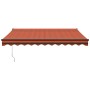 Orange and brown automatic retractable awning 3.5x2.5 m by vidaXL, Awnings - Ref: Foro24-3154517, Price: 276,99 €, Discount: %