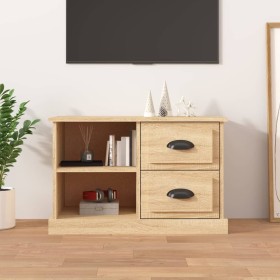 TV stand made of Sonoma oak plywood, measuring 73x35.5x47.5 cm. by vidaXL, TV Furniture - Ref: Foro24-816171, Price: 55,62 €,...