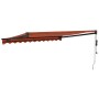 Orange and brown automatic retractable awning 3.5x2.5 m by vidaXL, Awnings - Ref: Foro24-3154517, Price: 276,99 €, Discount: %