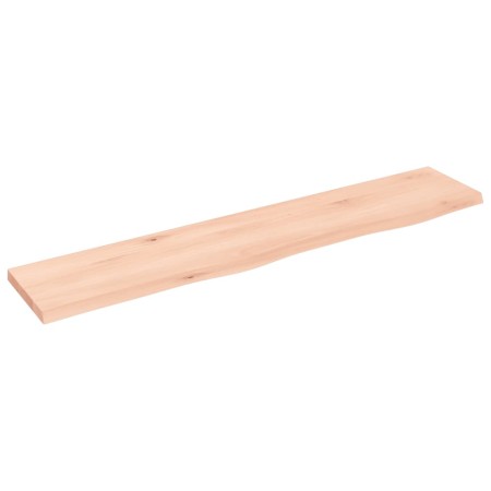 Untreated solid oak wood wall shelf 100x20x2 cm by vidaXL, Shelves and shelves - Ref: Foro24-363557, Price: 34,41 €, Discount: %