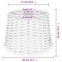 Brown wicker ceiling lamp shade Ø40x26 cm by vidaXL, Lampshades - Ref: Foro24-364377, Price: 40,32 €, Discount: %