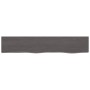 Dark brown treated oak wood wall shelf 100x20x6 cm by vidaXL, Shelves and shelves - Ref: Foro24-363799, Price: 59,24 €, Disco...