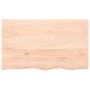 Untreated solid oak wood wall shelf 100x60x(2-6) cm by vidaXL, Shelves and shelves - Ref: Foro24-363571, Price: 104,10 €, Dis...