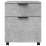 Concrete gray plywood wheels filing cabinet 45x38x54cm by vidaXL, Filing cabinets - Ref: Foro24-811524, Price: 45,93 €, Disco...