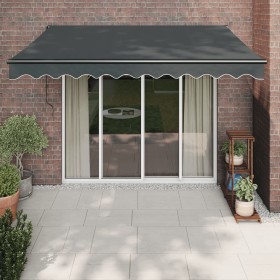 Toldo retráctil automático gris antracita 3,5x2,5 m de vidaXL, Toldos - Ref: Foro24-3154512, Precio: 275,99 €, Descuento: %