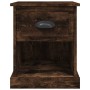 Mesita noche 2 uds madera contrachapada roble humo 39x39x47,5cm de vidaXL, Mesitas de noche - Ref: Foro24-816139, Precio: 65,...