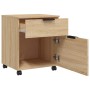 Aktenschrank Räder Sperrholz Sonoma Eiche 45x38x54 cm von vidaXL, Aktenschränke - Ref: Foro24-811523, Preis: 47,20 €, Rabatt: %