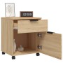 Aktenschrank Räder Sperrholz Sonoma Eiche 45x38x54 cm von vidaXL, Aktenschränke - Ref: Foro24-811523, Preis: 47,20 €, Rabatt: %