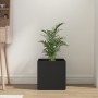 Jardinera de madera contrachapada negra 40x40x40 cm de vidaXL, Maceteros y jardineras - Ref: Foro24-808793, Precio: 40,99 €, ...