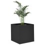 Jardinera de madera contrachapada negra 40x40x40 cm de vidaXL, Maceteros y jardineras - Ref: Foro24-808793, Precio: 40,99 €, ...