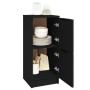 Aparador de madera contrachapada negro 30x30x70 cm de vidaXL, Aparadores - Ref: Foro24-811171, Precio: 44,56 €, Descuento: %