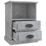 Bedside tables 2 units concrete gray 43x36x60 cm by vidaXL, Nightstands - Ref: Foro24-816337, Price: 93,92 €, Discount: %