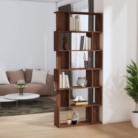 Oak brown plywood shelving/screen 80x24x192cm by vidaXL, Bookcases and shelves - Ref: Foro24-816061, Price: 133,90 €, Discoun...